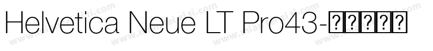 Helvetica Neue LT Pro43字体转换